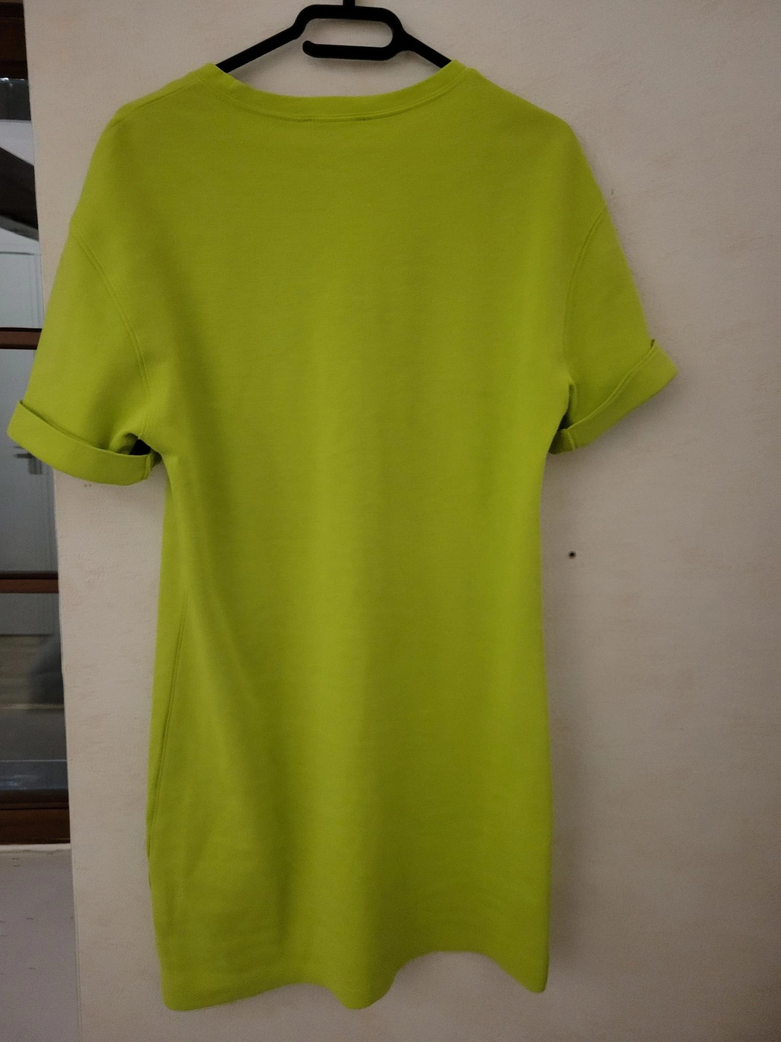 Vestido T-shirt verde limão zara t s-m-l – photo 3